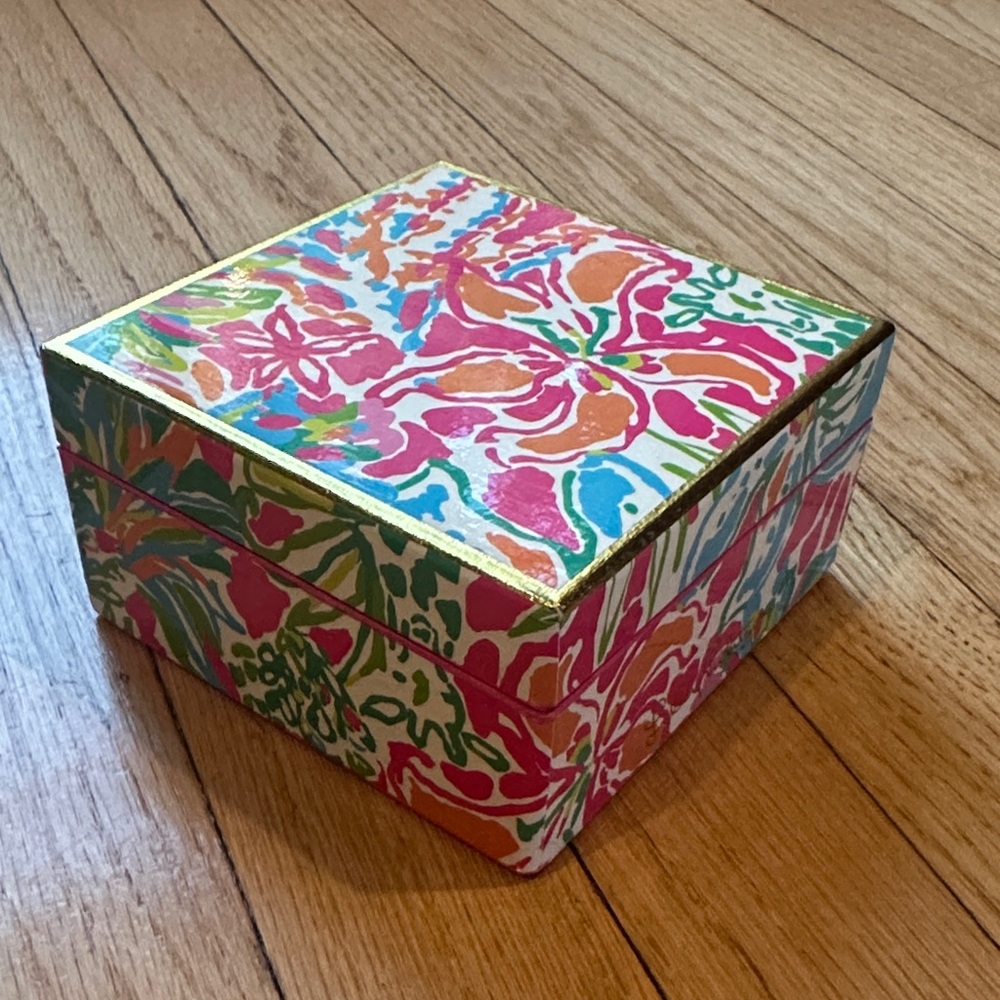 Lily Pulitzer Colorful Floral Jewelry Box